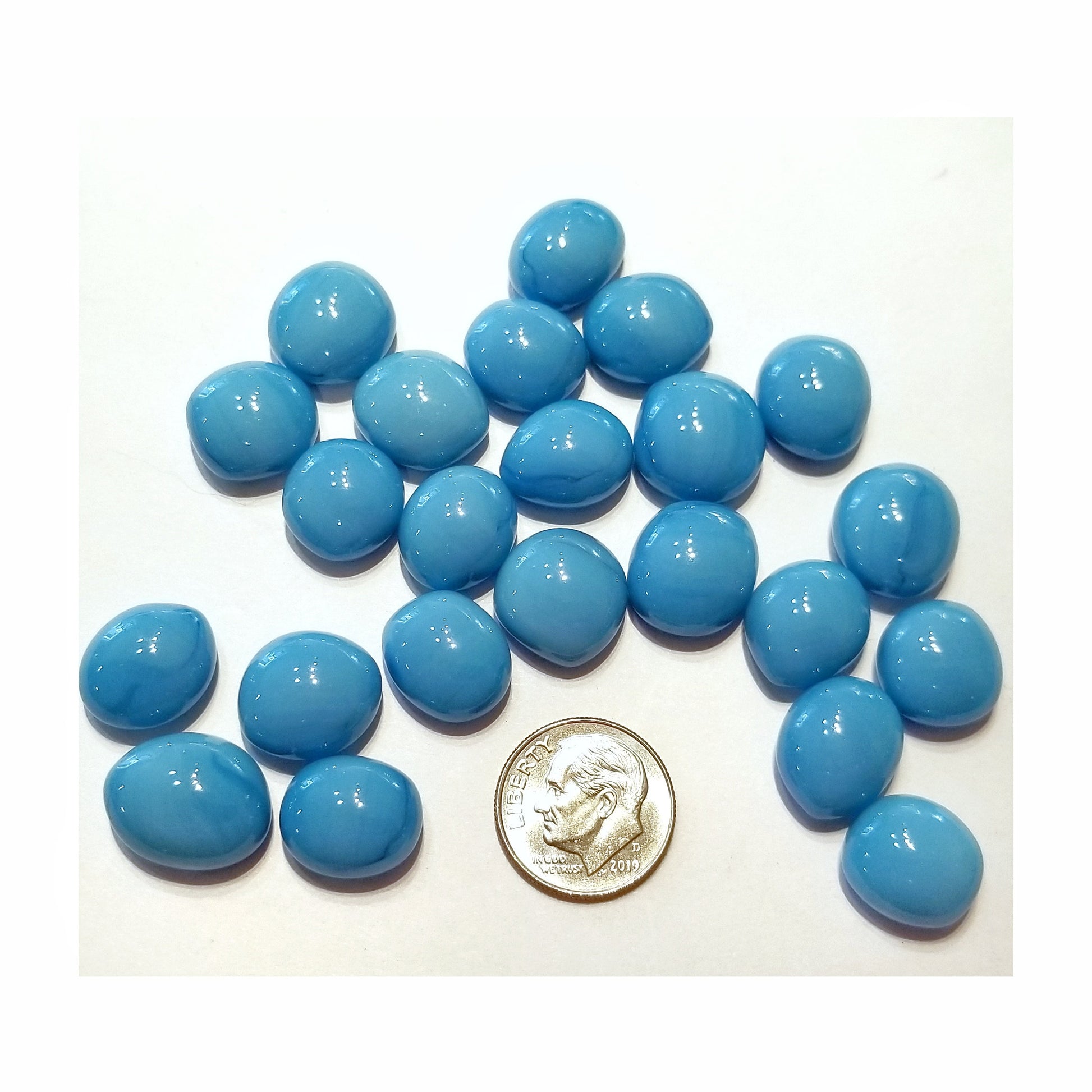 Small Turquois Glass Nuggets for Stained Glass. 96 coe Fusible. Steppingstones, Mosaic. Jewelry Gems. Diy Holiday Craft Projects.