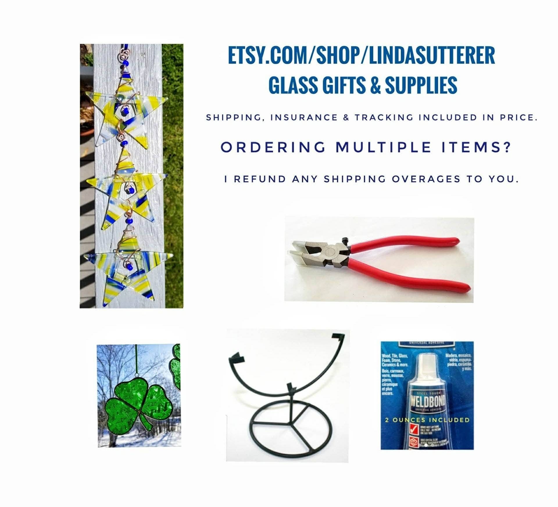 Stained Glass Wire Rings for Suncatchers & Small Panels. Tinned Copper –  GlassCompositions