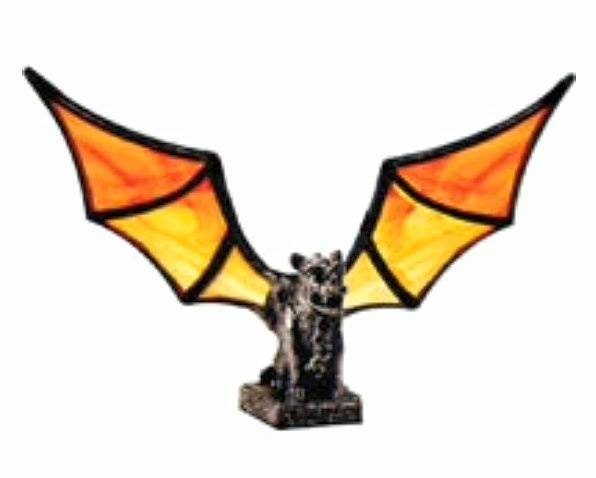 Gargoyle Figurine. Stained Glass Project. Diy, Copper Foil. Wing Pattern included. This petite Lead free body is easy to patina black.