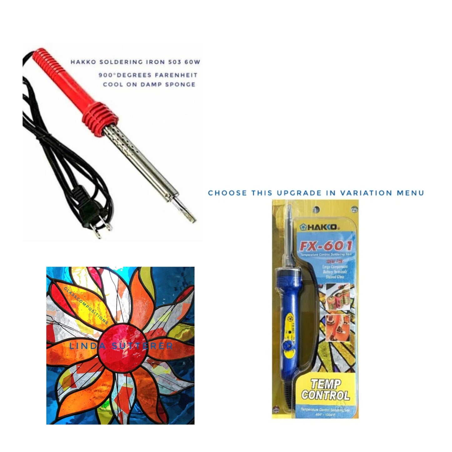 Beginner Stained Glass. Cutting & Soldering Tool Set. Comfortable