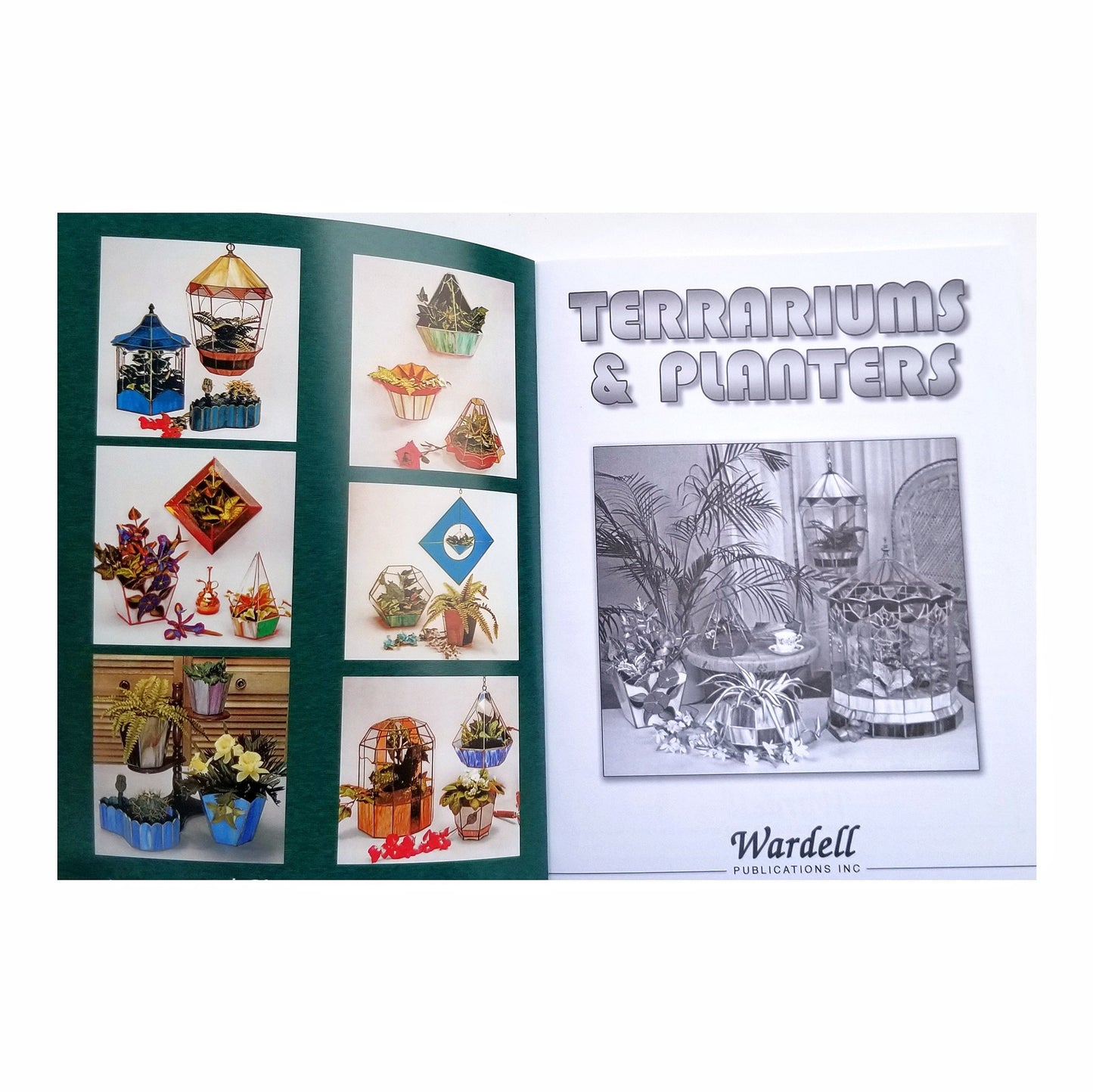 Terrariums & Planters Stained Glass Book. Design Ideas, 30 projects, 68 pages. Beginner or Advanced. Photoframes, Boxes, 3 Dimensional.